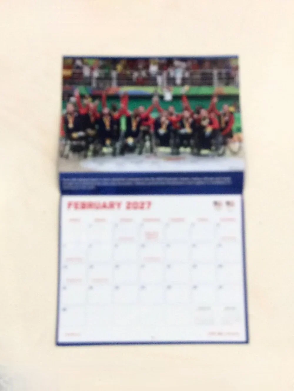 2027 Team USA 16-Month Wall Calendar 10.5